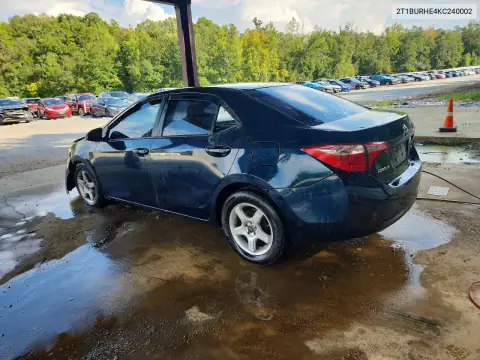 2T1BURHE4KC240002 — 2019 Toyota Corolla, zdjęcie 2 z Copart 15.10.2026, Przód