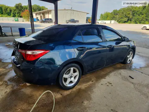 2T1BURHE4KC240002 — 2019 Toyota Corolla, zdjęcie 3 z Copart 15.10.2026, Przód