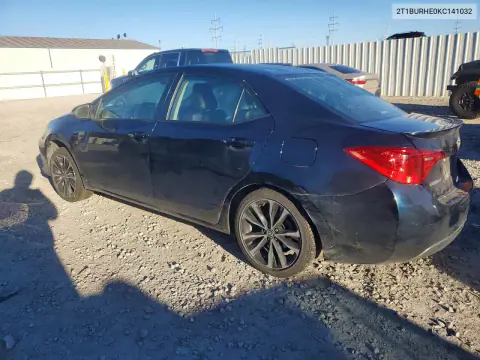 2019 Toyota Corolla Se VIN 2T1BURHE0KC141032 фото 2