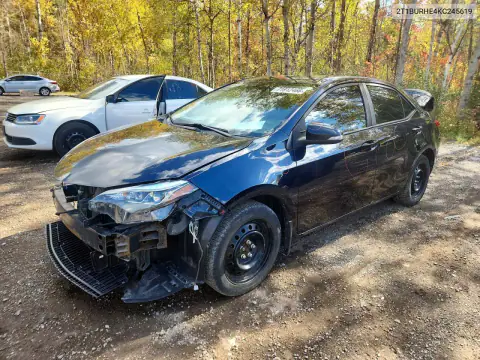 2T1BURHE4KC245619 Toyota Corolla 2019 — uszkodzenie Przód, zdjęcie przed naprawą