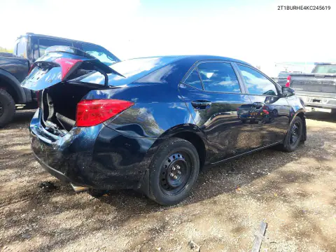 2T1BURHE4KC245619 — 2019 Toyota Corolla, zdjęcie 3 z Copart, Przód