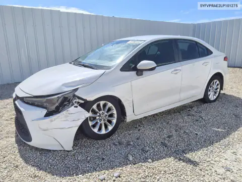 5YFVPRAE2LP101275 — 2020 Toyota Corolla, ПЕРЕДНЯЯ ЧАСТЬ, фото до ремонта