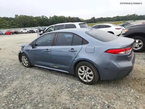 2020 Toyota Corolla Le VIN 5YFEPRAE2LP086812 фото 2