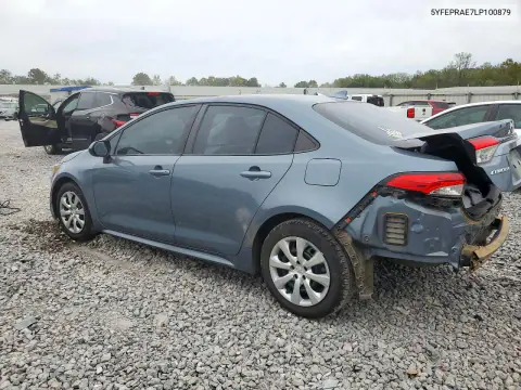 2020 Toyota Corolla Le VIN 5YFEPRAE7LP100879 фото 2