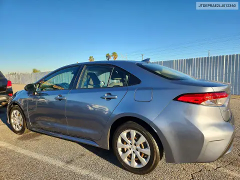 2020 Toyota Corolla Le VIN JTDEPRAE2LJ012360 фото 2