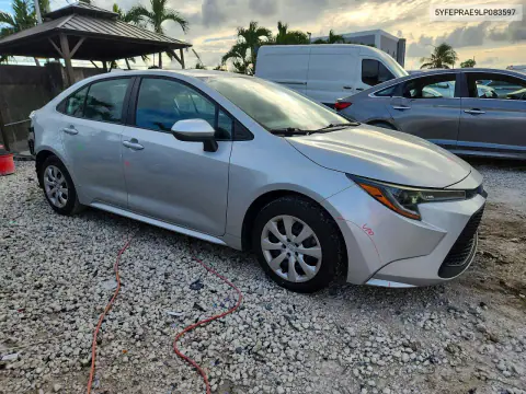 2020 Toyota Corolla Le VIN 5YFEPRAE9LP083597 фото 4