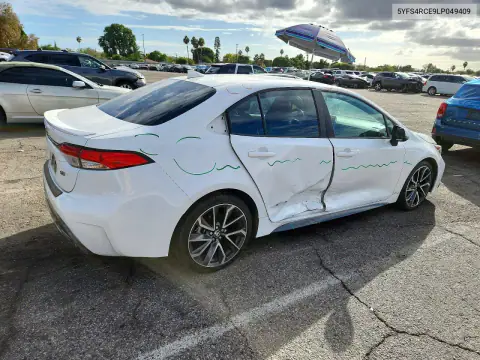 5YFS4RCE9LP049409 — 2020 Toyota Corolla, photo 3 from Copart, Side
