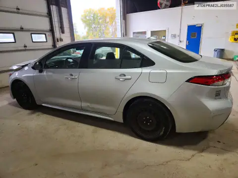 JTDEPRAE2LJ035587 — 2020 Toyota Corolla, ფოტო 2, Copart, წინა ნაწილი