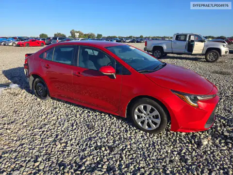 5YFEPRAE7LP004976 — 2020 Toyota Corolla, უკანა ნაწილი, ფოტოები შეკეთებამდე