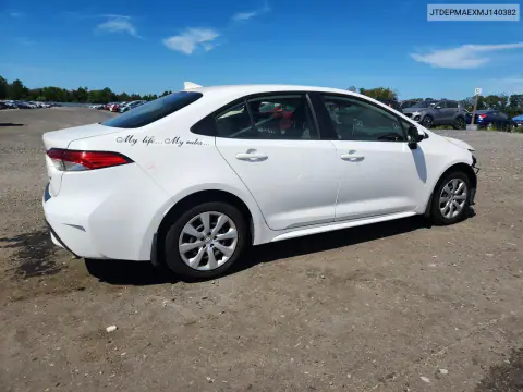 2021 Toyota Corolla Le VIN JTDEPMAEXMJ140382 фото 3