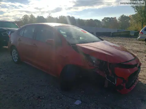 5YFEPMAE6MP212738 — 2021 Toyota Corolla, фото 4 с аукциона Copart, Повреждения снизу