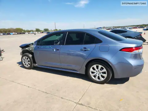 5YFEPMAE5MP172460 — 2021 Toyota Corolla, фото 2 с аукциона Copart, Передняя часть
