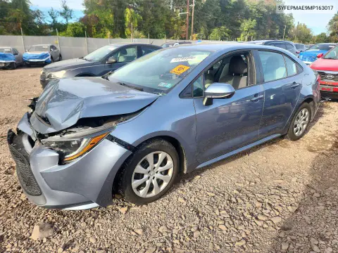 2021 Toyota Corolla Le VIN 5YFEPMAE9MP163017 фото 1