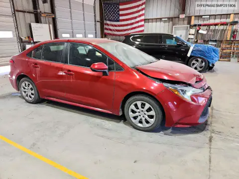 5YFEPMAE5MP251806 — 2021 Toyota Corolla, фото 4 с аукциона Copart, ПЕРЕДНЯЯ ЧАСТЬ