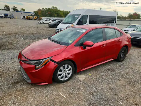 5YFEPMAE6MP180003 Toyota Corolla 2021 — повреждение Передняя часть, фото до ремонта