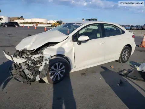 JTDEAMDE7MJ033495 — 2021 Toyota Corolla, Front end, before-repair photos