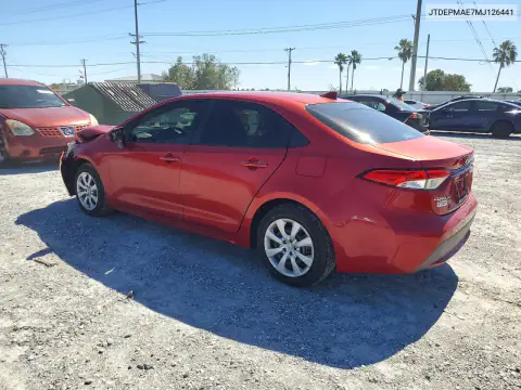 JTDEPMAE7MJ126441 — 2021 Toyota Corolla, photo 2 from Copart, Front end