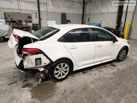 5YFEPMAE9NP318005 — 2022 Toyota Corolla, фото 3 с аукциона Copart 19.10.2026, Задняя часть