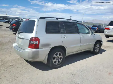 2005 Toyota Highlander Base VIN JTEDP21AX50064419 фото 3
