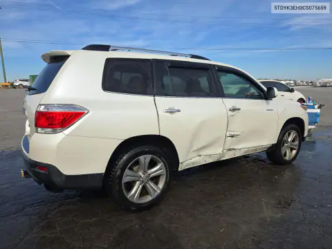 2012 Toyota Highlander Limited VIN 5TDYK3EH3CS075659 фото 3
