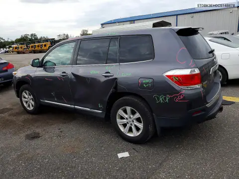5TDBK3EH0CS148878 — 2012 Toyota Highlander, фото 2 с аукциона Copart, Боковая часть