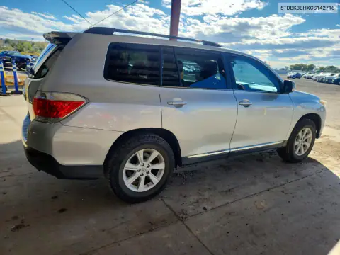 5TDBK3EHXCS142716 — 2012 Toyota Highlander, photo 3 from Copart, Side