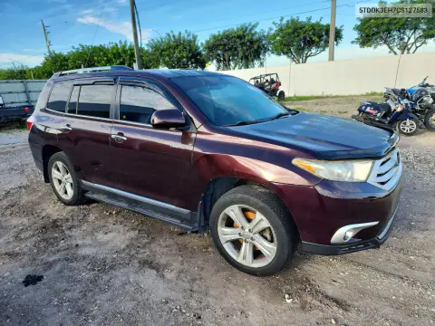 2012 Toyota Highlander Limited VIN 5TDDK3EH7CS127583 фото 4