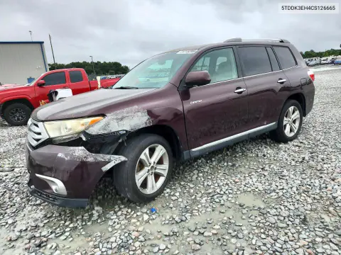 2012 Toyota Highlander Limited VIN 5TDDK3EH4CS126665 фото 1