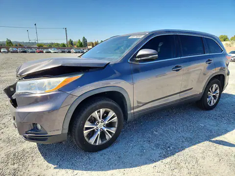 5TDKKRFHXFS091580 — 2015 Toyota Highlander, Передняя часть (Front End), фото до ремонта