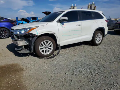 5TDZARFH9GS019434 — 2016 Toyota Highlander, Передняя часть (Front End), фото до ремонта