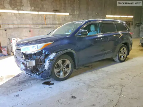 2016 Toyota Highlander Limited Platinum VIN 5TDDKRFHXGS296357 фото 1