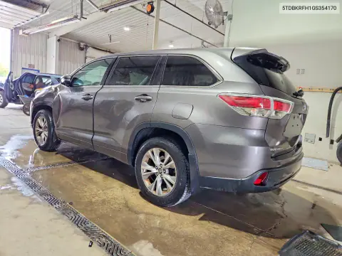 2016 Toyota Highlander Le Plus VIN 5TDBKRFH1GS354170 фото 2