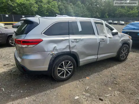 5TDJZRFH4JS843936 — 2018 Toyota Highlander, фото 3 с аукциона Copart, Повреждения со всех сторон