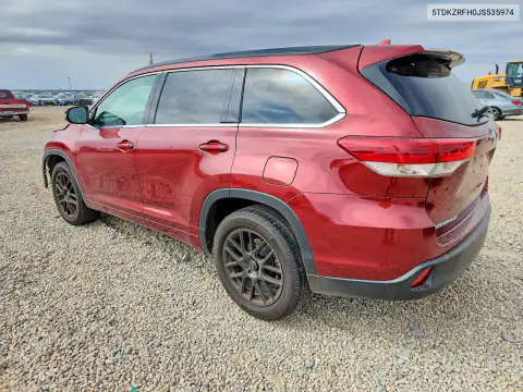 5TDKZRFH0JS535974 — 2018 Toyota Highlander, фото 2 с аукциона Copart 20.10.2026, ПЕРЕДНЯЯ ЧАСТЬ