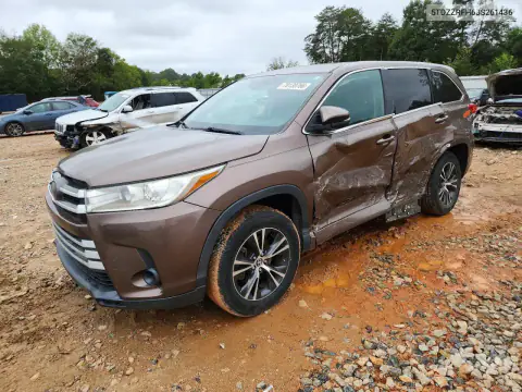 5TDZZRFH6JS261436 — 2018 Toyota Highlander, გვერდითი ნაწილი, ფოტოები შეკეთებამდე