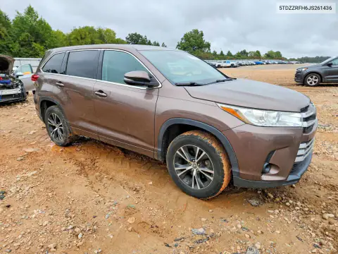 5TDZZRFH6JS261436 — 2018 Toyota Highlander, photo 4 from Copart, Side