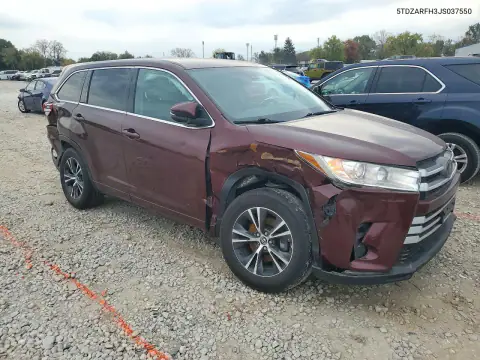 5TDZARFH3JS037550 — 2018 Toyota Highlander, фото 4 з Copart, Передня частина