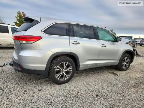 2018 Toyota Highlander Le VIN 5TDBZRFH7JS846527 фото 3