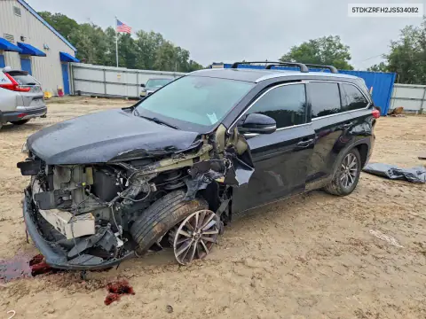 5TDKZRFH2JS534082 Toyota Highlander 2018 — Front end damage, before-repair photo