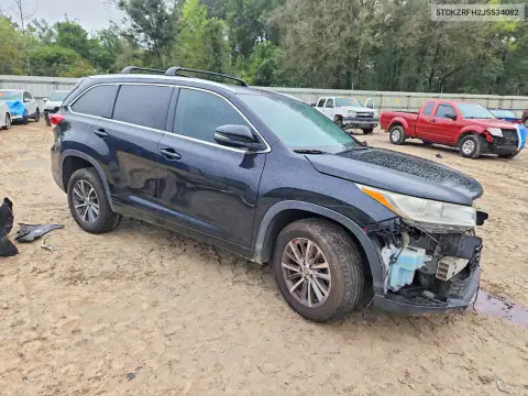 5TDKZRFH2JS534082 — 2018 Toyota Highlander, photo 4 from Copart 23.10.2026, Front end