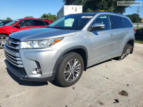 2018 Toyota Highlander Xle VIN 5TDJZRFH3JS863059 фото 1