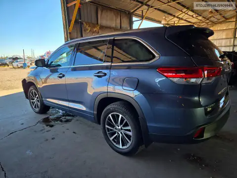 5TDJZRFH4JS909949 — 2018 Toyota Highlander, foto 2 de Copart, Parte delantera