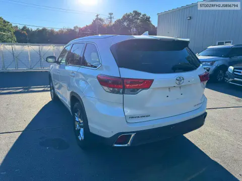 2018 Toyota Highlander Limited Platinum VIN 5TDDZRFH2JS856794 фото 2