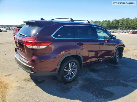 5TDJZRFH0JS889473 — 2018 Toyota Highlander, Бокова частина, фото до ремонту
