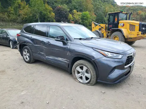 5TDCZRBH5LS011541 — 2020 Toyota Highlander, photo 4 from Copart, Side
