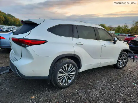 2020 Toyota Highlander Platinum VIN 5TDFZRBH2LS016936 фото 3