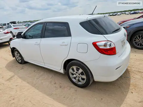2T1KE4EE3CC049242 — 2012 Toyota Matrix, photo 2 from Copart, Front end