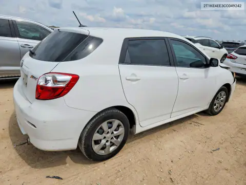 2T1KE4EE3CC049242 — 2012 Toyota Matrix, photo 3 from Copart, Front end