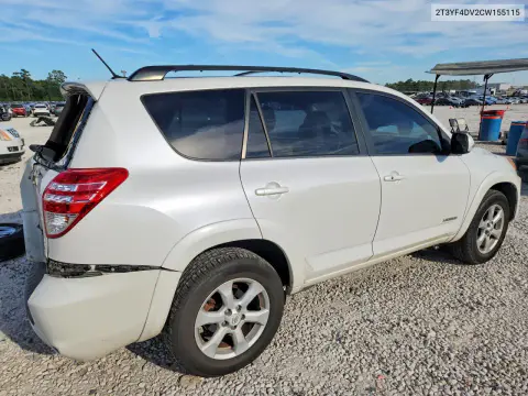 2012 Toyota Rav4 Limited VIN 2T3YF4DV2CW155115 фото 3