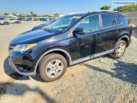 2T3ZFREV0EW127445 — 2014 Toyota RAV4, Задняя часть, фото до ремонта
